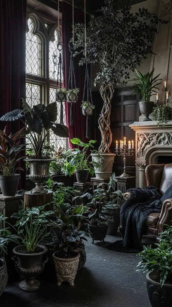 23 Dark Gothic Home Decor | Moody Elegance for Timeless Spaces 20 Indoor Plants for Gothic Interiors