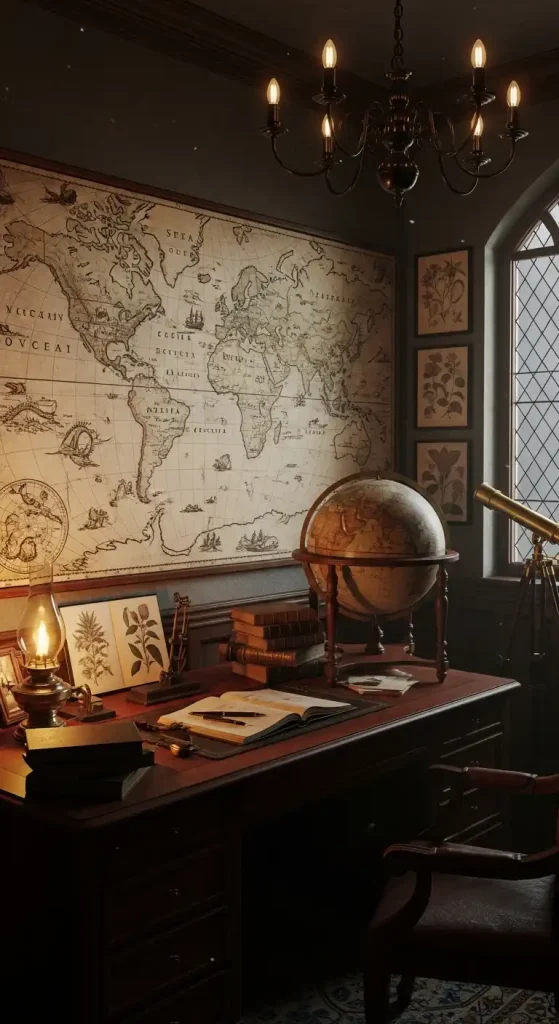 23 Dark Academia Aesthetic Home Decor | Moody & Intellectual Ideas 20 Old Maps & Vintage Globes