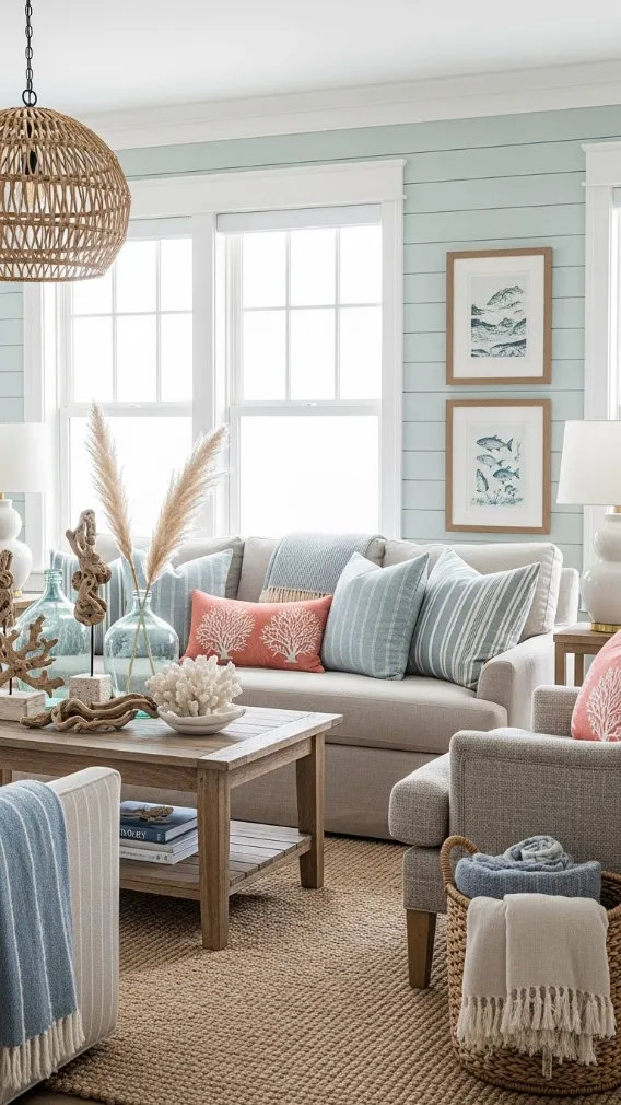 20 Florida Aesthetic Home Decor | Tropical & Coastal Ideas 20 Relaxed Lounge & Seating Areas
