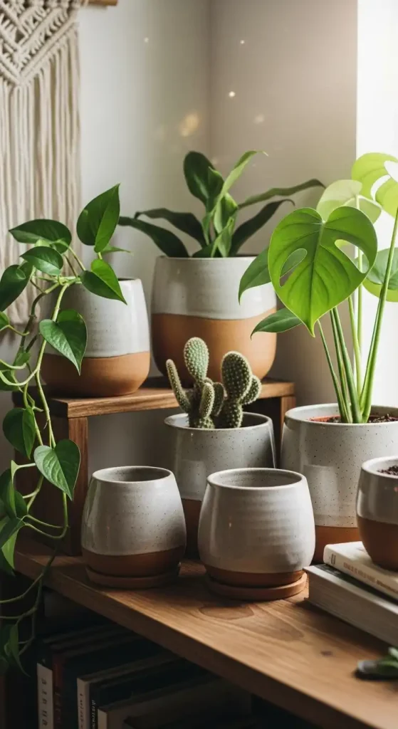 21 Aesthetic Home Decor Ideas Handmade | Unique DIY Inspirations 3 DIY Clay Planters