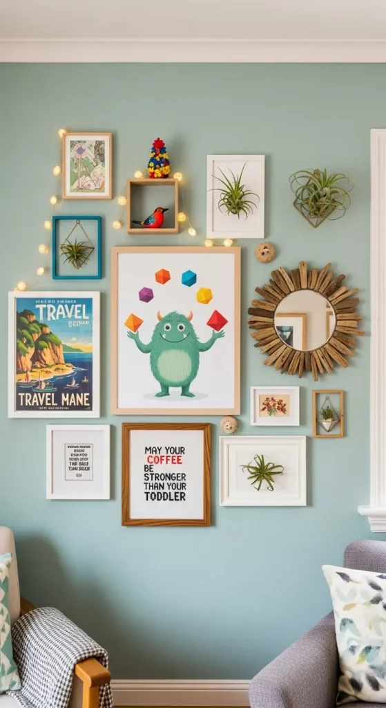 19 Quirky Home Decor Inspiration | Creative Ideas to Transform Your Space 3 Playful Wall Art Displays