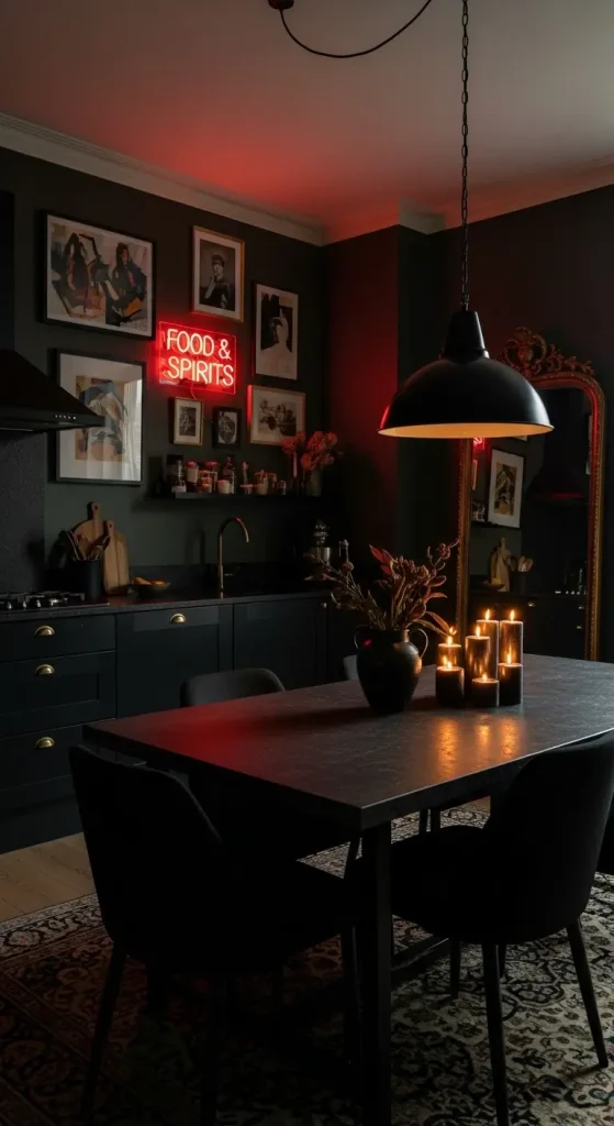 21 Dark Quirky Home Decor | Ideas for a Mysterious & Stylish Home 21 Dark Kitchen & Dining Decor