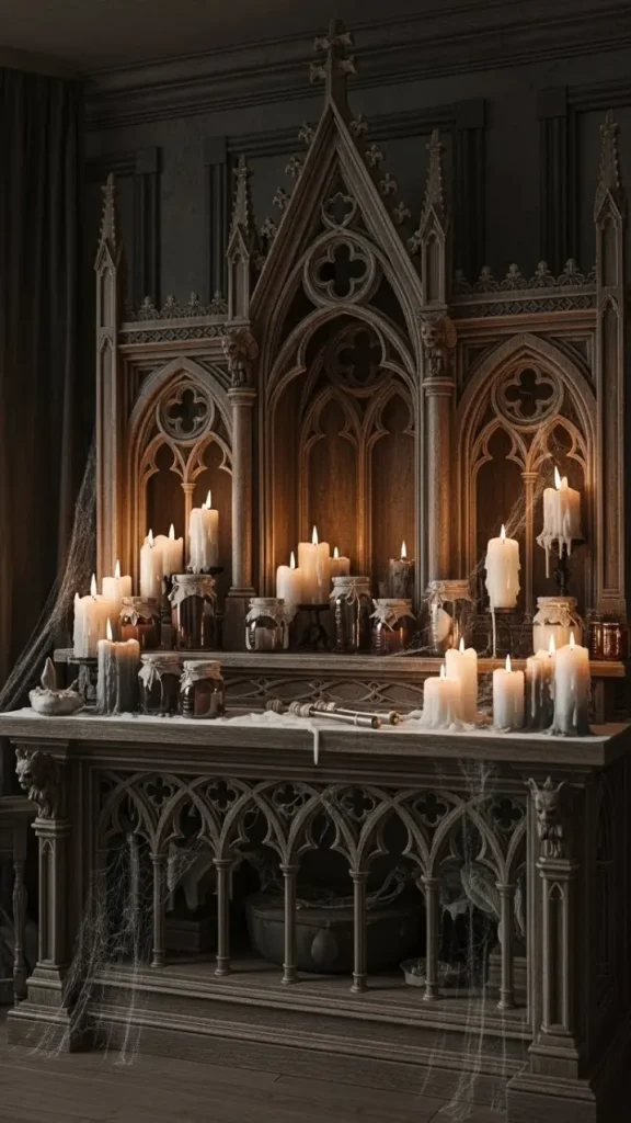 20 Creative DIY Gothic Home Decor Ideas for a Dramatic Interior 21 Witchy Altar Shelf