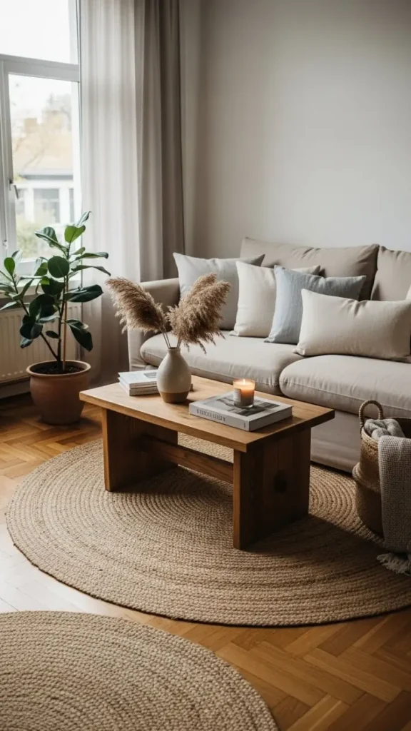 21 Neutral Aesthetic Home Decor | Serene & Stylish Ideas 22 Natural Material Flooring or Rugs