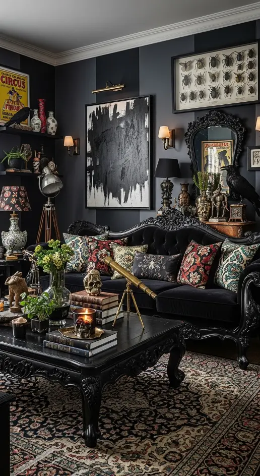 21 Dark Quirky Home Decor | Ideas for a Mysterious & Stylish Home 4 Bold Black Furniture