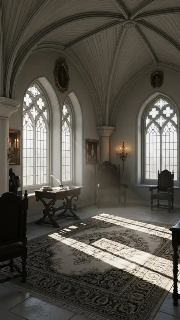 20 Light Gothic Home Decor | Elegant and Soft Gothic Ideas 4 Light Gothic Home Decor Using Pale Gray and Cream Tones