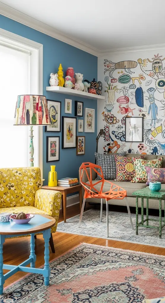 24 Eclectic Quirky Home Decor | Creative Ideas for a Unique Home 4 Mismatched Furniture