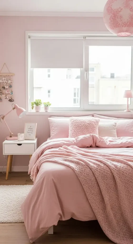19 Pink Aesthetic Home Decor | Soft, Stylish, and Dreamy Interior Ideas 4 Pastel Pink Bedding for a Cozy Bedroom
