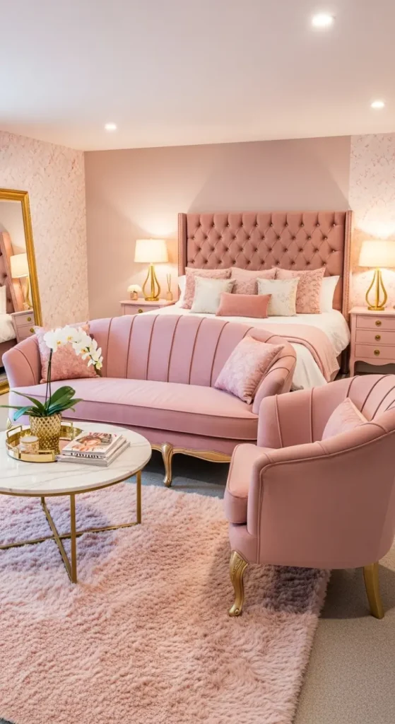 20 Girly Quirky Home Decor Ideas for Cute, Playful & Stylish Interiors 4 Pink & Blush Statement Furniture