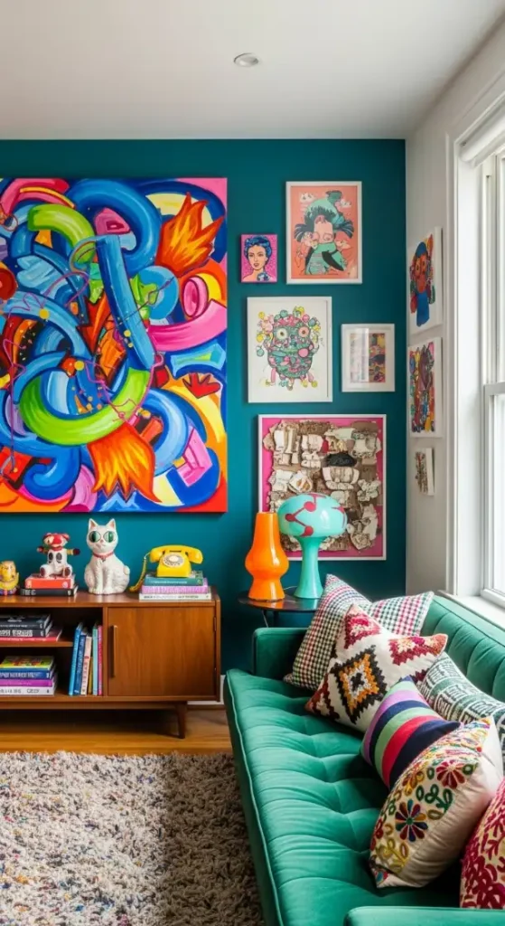 21 Quirky Home Decor Inspiration Interior Design | Bold & Creative 4 Statement Wall Art