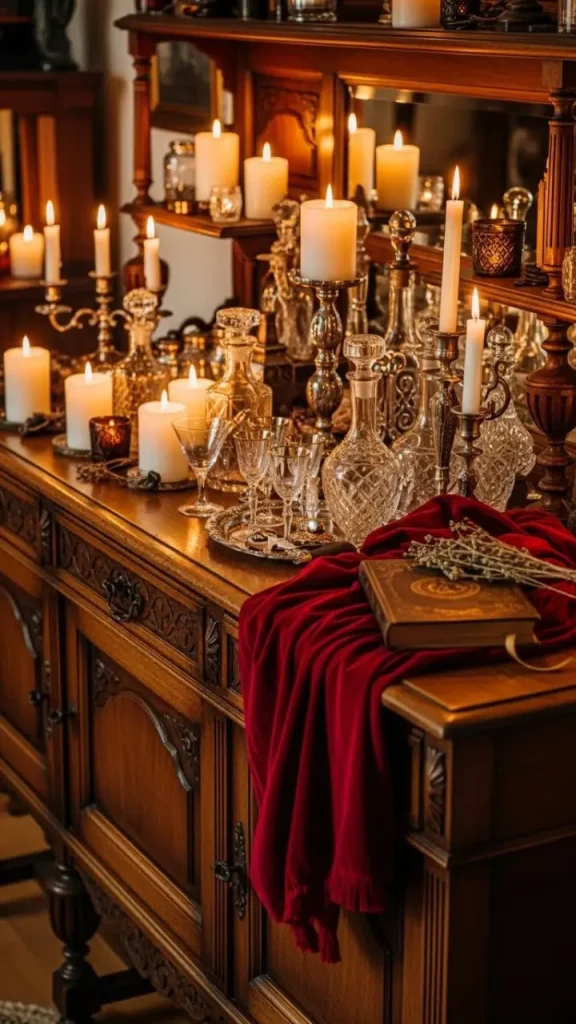 21 Practical Magic Aesthetic Home Decor | Enchanting Ideas for Mystical Spaces 4 Vintage Wooden Furniture