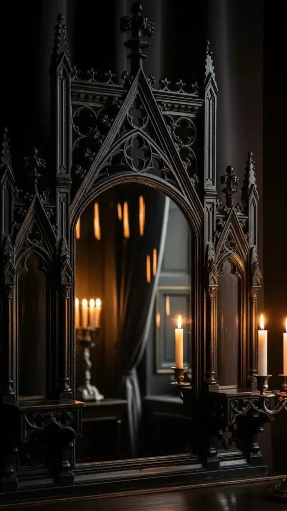 22 Romantic Gothic Home Decor| Dark, Elegant & Moody Ideas 5 Antique-Style Mirrors