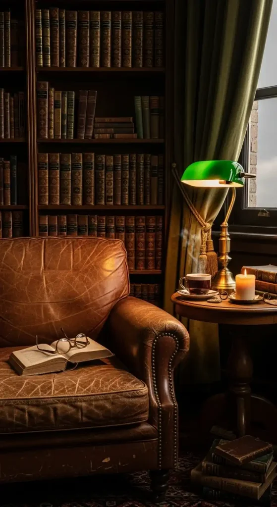 23 Dark Academia Aesthetic Home Decor | Moody & Intellectual Ideas 5 Leather Seating