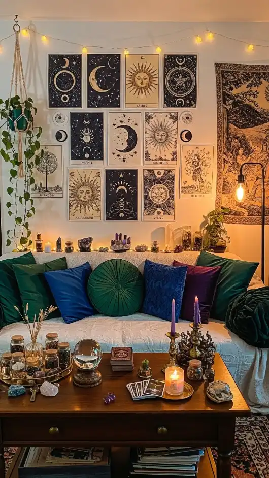 19 Witch Aesthetic Home Decor | Magical Ideas for Mystical Interiors 5 Mystical Wall Art