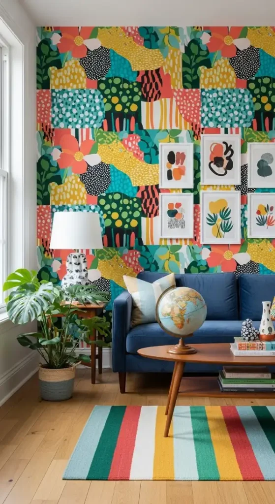 21 Quirky Home Decor Inspiration Interior Design | Bold & Creative 5 Playful Patterned Wallpapers