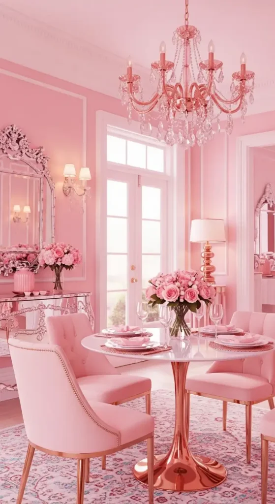 19 Pink Aesthetic Home Decor | Soft, Stylish, and Dreamy Interior Ideas 5 Rose Gold Accents for a Chic Look