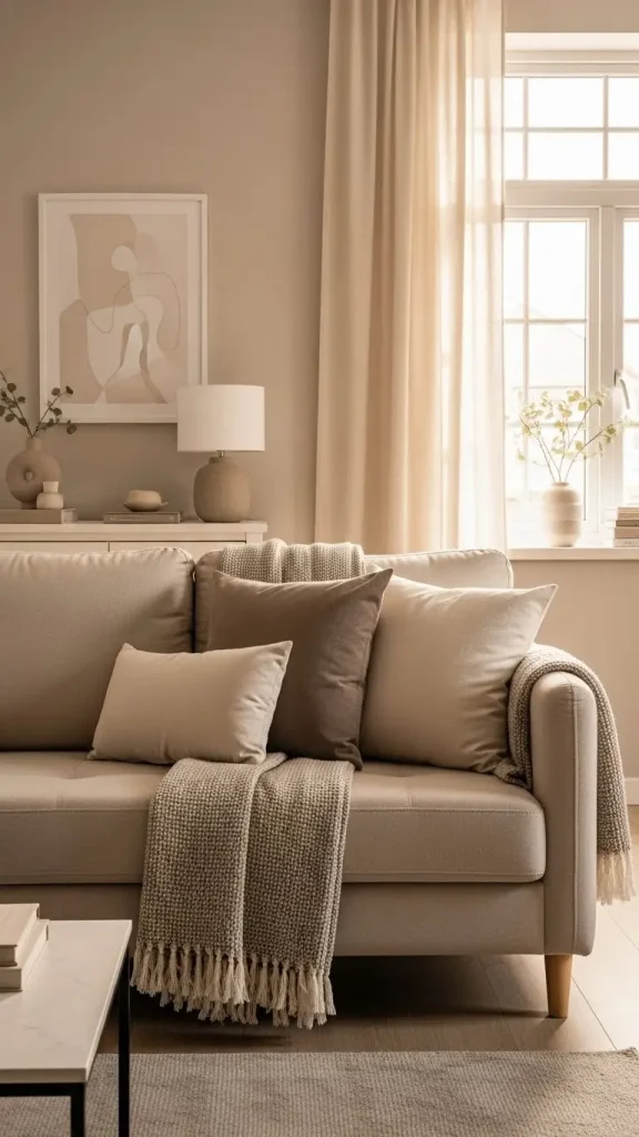 21 Neutral Aesthetic Home Decor | Serene & Stylish Ideas 6 Decorative Cushions in Soft To