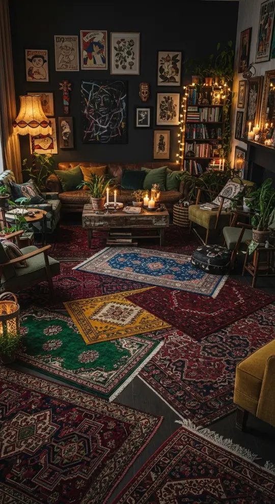 21 Dark Quirky Home Decor | Ideas for a Mysterious & Stylish Home 6 Deep-Colored Rugs