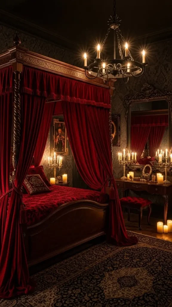 23 Dark Gothic Home Decor | Moody Elegance for Timeless Spaces 6 Gothic Bedroom Decor