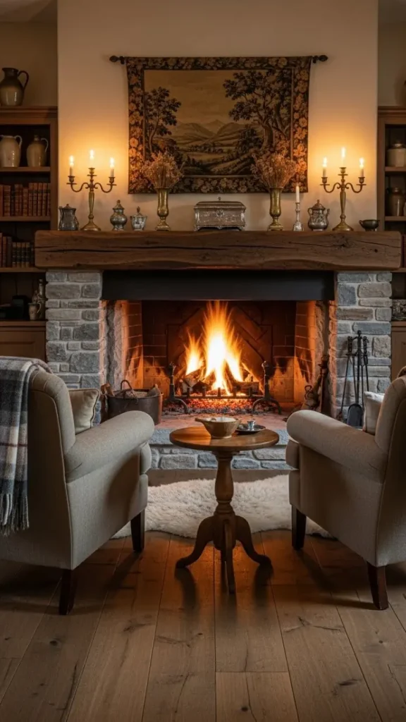 17 Outlander Aesthetic Home Decor | Timeless Ideas 6 Rustic Fireplaces