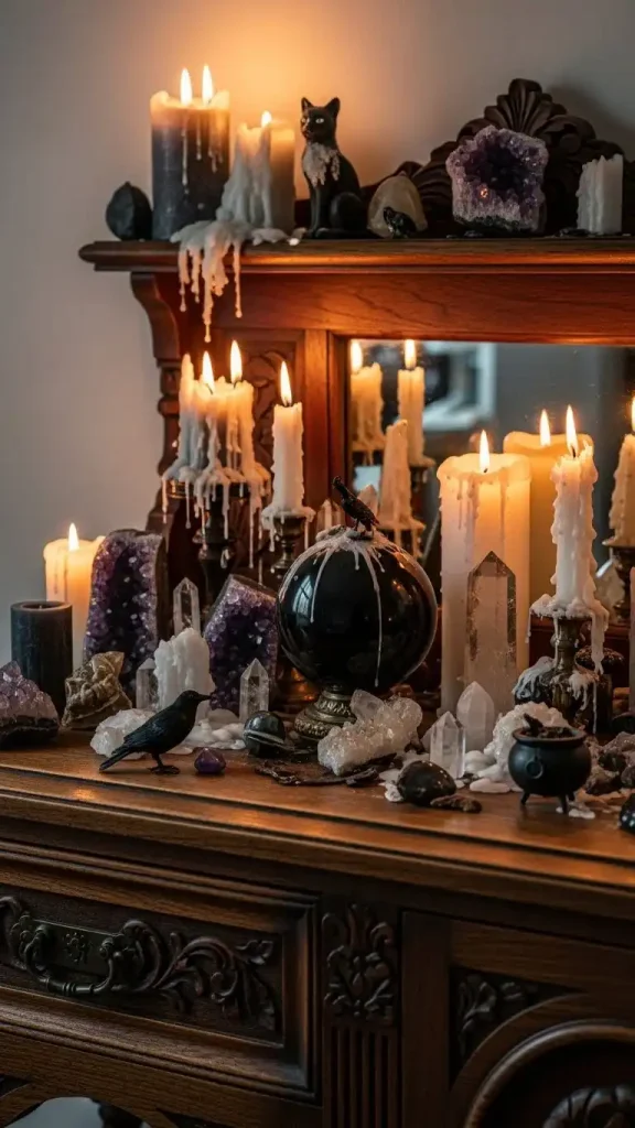 19 Witch Aesthetic Home Decor | Magical Ideas for Mystical Interiors 6 Vintage Wooden Furniture