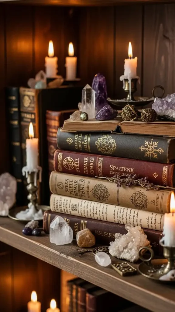 19 Witch Aesthetic Home Decor | Magical Ideas for Mystical Interiors 7 Spell Books & Journals