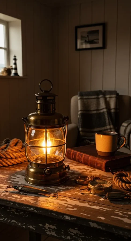 21 Fisherman Aesthetic Home Decor | Nautical & Coastal Ideas 7 Vintage Lantern Lighting
