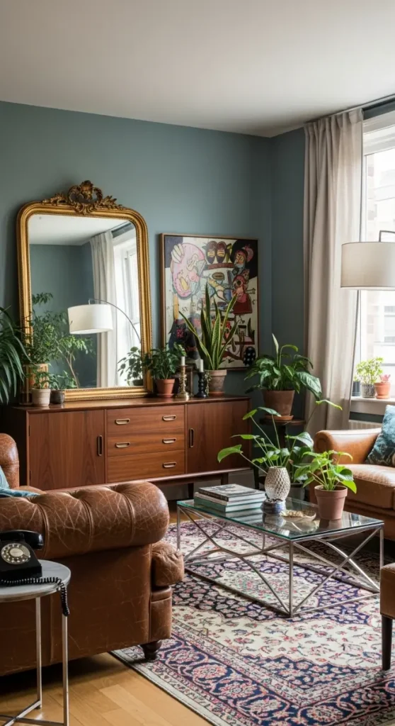 21 Quirky Home Decor Living Room Creative Ideas for a Unique & Stylish Space 7 Vintage Modern Furniture Mix