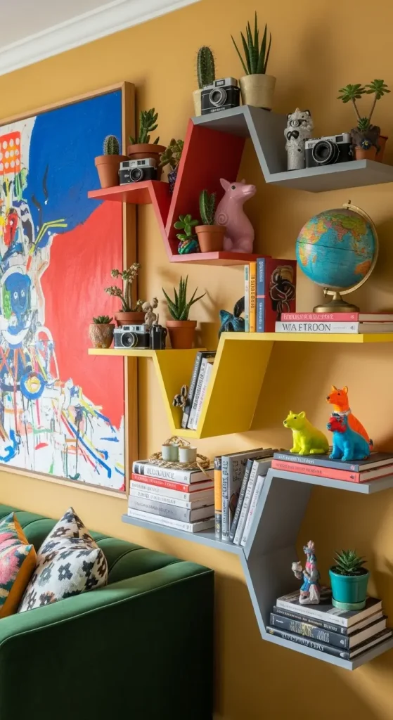 24 Eclectic Quirky Home Decor | Creative Ideas for a Unique Home 8 Quirky Shelving Units