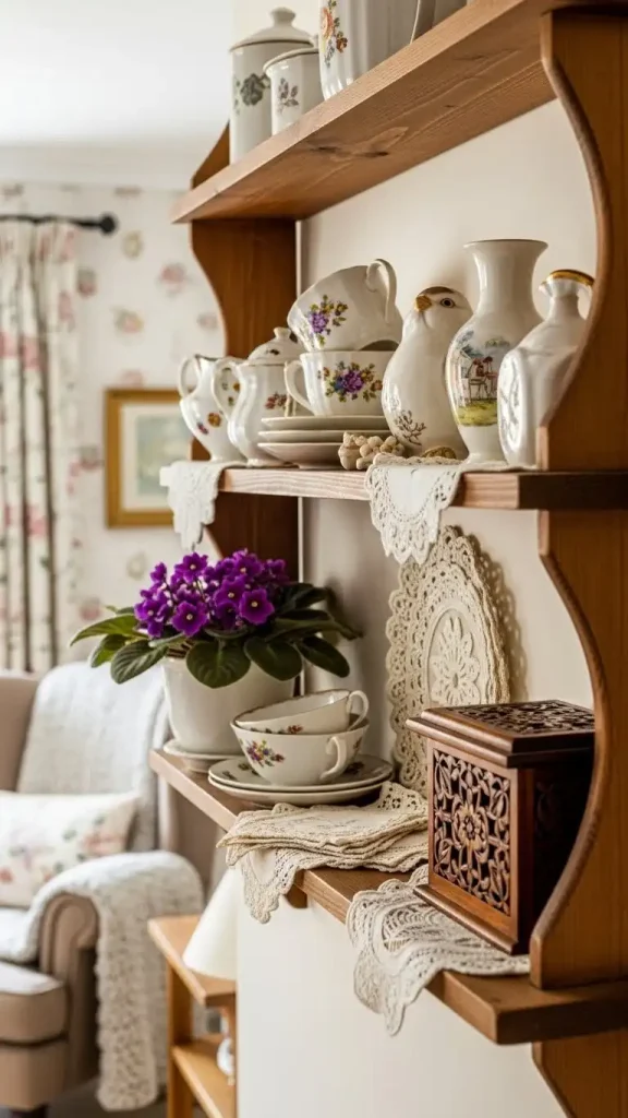 21 Grandmacore Home Interior Ideas for a Cozy, Vintage-Inspired House 9 Ceramic and Porcelain Interior Accents