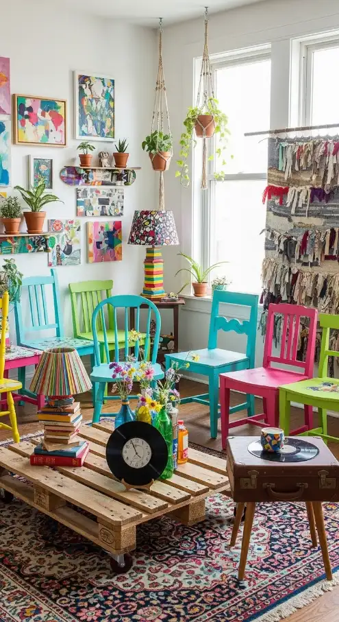 21 Quirky Home Decor Inspiration Interior Design | Bold & Creative 9 Upcycled & DIY Furniture