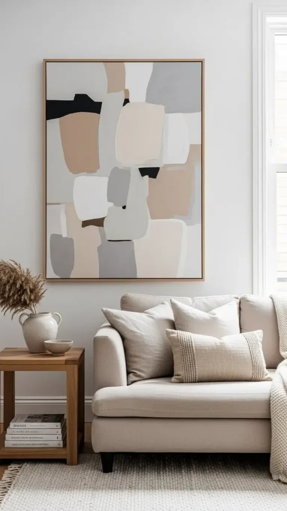 21 Neutral Aesthetic Home Decor | Serene & Stylish Ideas 9 Wall Art in Subdued Colors