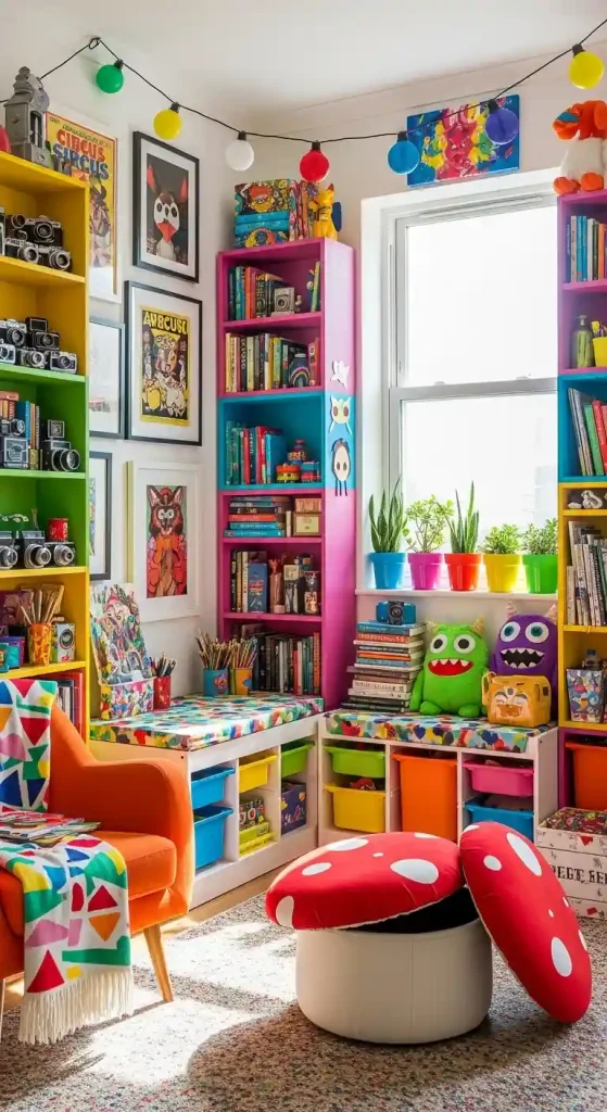 19 Unique Quirky Home Decor Ideas to Elevate Your Space 10 Colorful Bookshelves & Storage Solutions