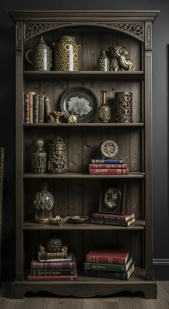 21 Dark Quirky Home Decor | Ideas for a Mysterious & Stylish Home 10 Gothic Shelving Units