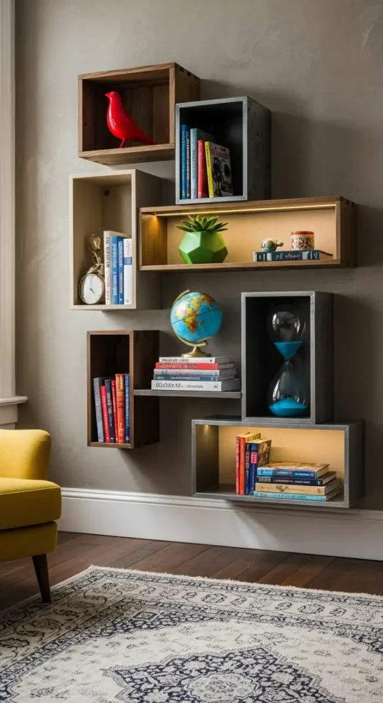 21 Quirky Home Decor Inspiration Interior Design | Bold & Creative 10 Quirky Shelving Units