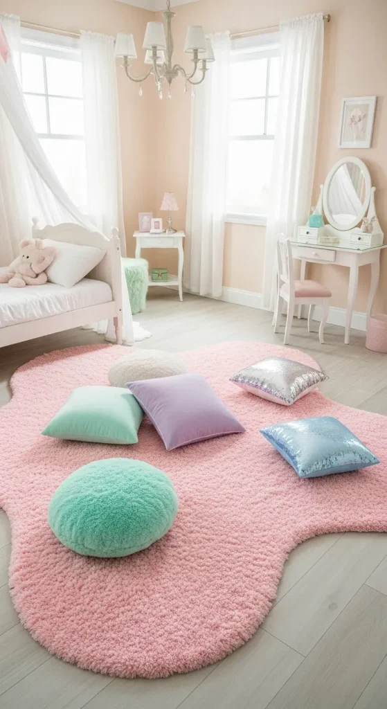 20 Girly Quirky Home Decor Ideas for Cute, Playful & Stylish Interiors 10 Soft Rugs with Fun Shapes
