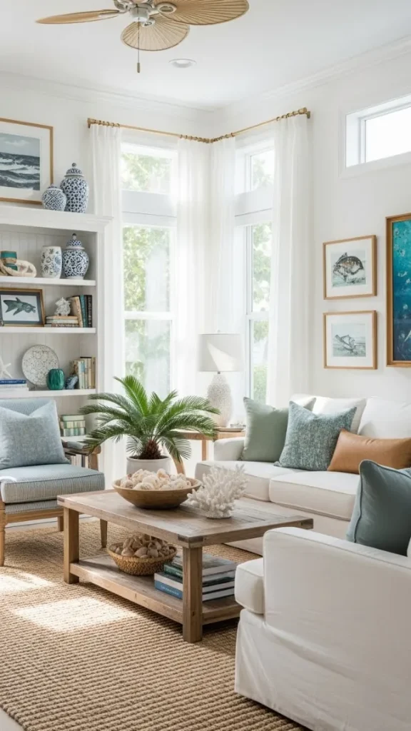 20 Florida Aesthetic Home Decor | Tropical & Coastal Ideas 10 White & Light Neutral Base