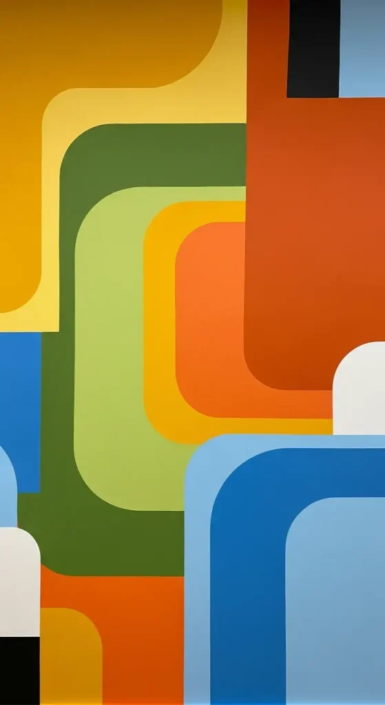 19 Quirky Home Decor Painting Ideas That Add Creative Energy & Bold Personality 11 Retro-Style Painted Art Walls