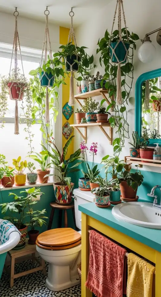 22 Bold & Inspiring Quirky Home Decor Bathroom Ideas for a Fun and Creative Space 15 Botanical & Plant-Filled Bathrooms