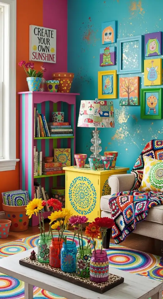 19 Quirky Home Decor Painting Ideas That Add Creative Energy & Bold Personality 20 DIY Quirky Home Decor Painting Projects