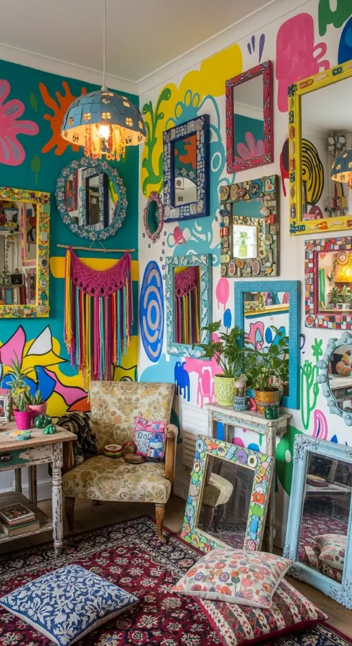 19 Quirky Home Decor DIY Creative Ideas to Transform Your Space 19 Handmade Mirrors with Unique Frames