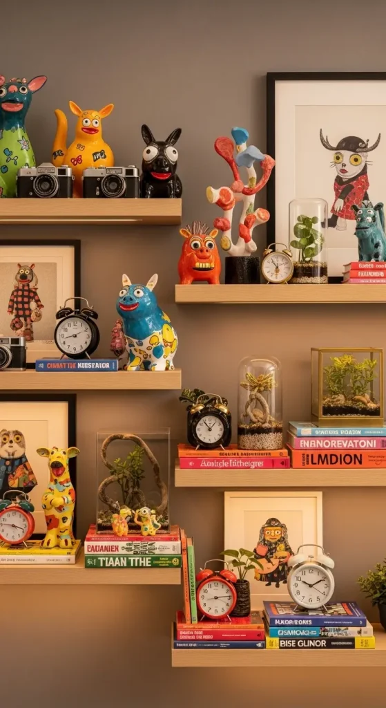 20 Quirky Home Decor Items That Instantly Add Fun, Style & Personality 21 Unique Accent Pieces for Shelves
