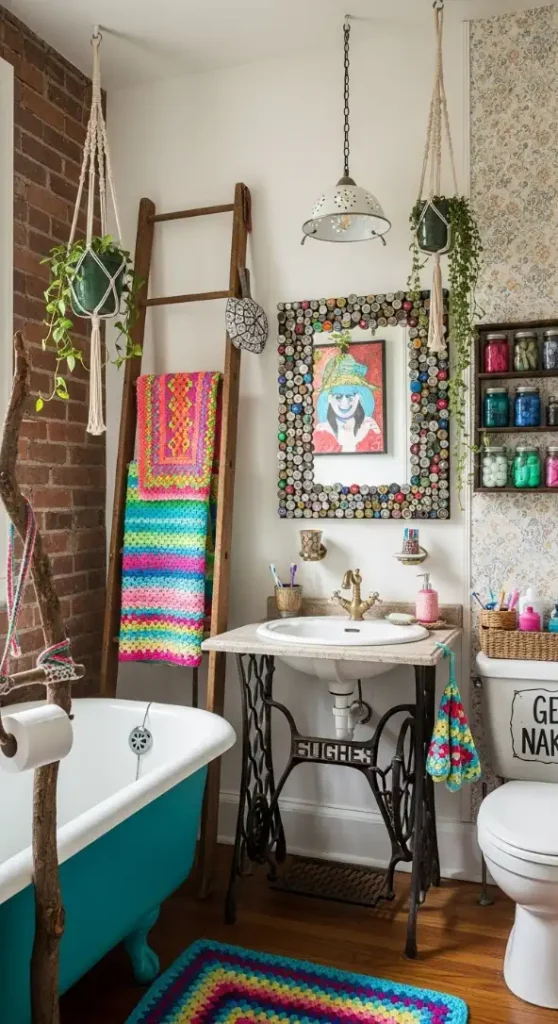 22 Bold & Inspiring Quirky Home Decor Bathroom Ideas for a Fun and Creative Space 21 Upcycled & DIY Bathroom Decor