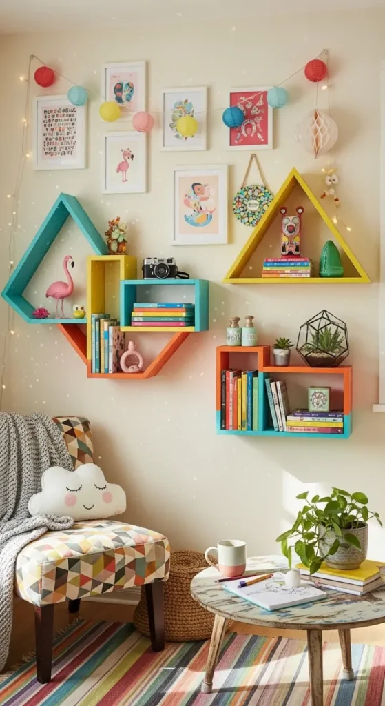 19 Quirky Home Decor DIY Creative Ideas to Transform Your Space 4 DIY Statement Shelves