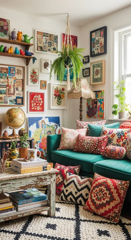 19 Quirky Home Decor DIY Creative Ideas to Transform Your Space 5 Creative Wall Art with Mixed Media