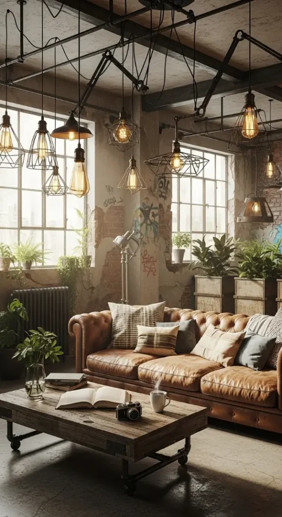 21 Industrial Quirky Home Decor | Creative Ideas for Bold Urban Interiors 5 Statement Industrial Lighting