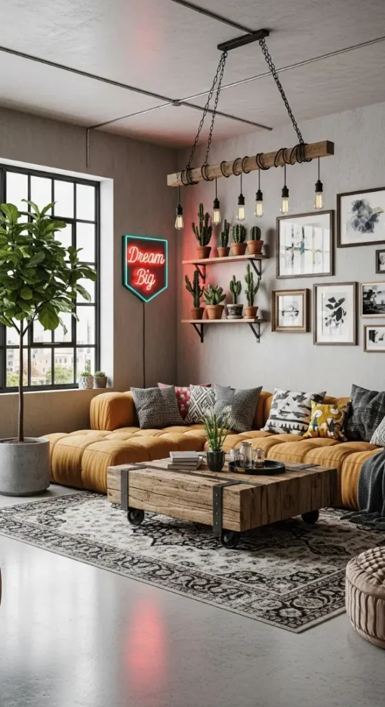 21 Industrial Quirky Home Decor | Creative Ideas for Bold Urban Interiors 6 Raw Concrete with Soft Accents