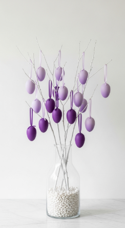 22 Cutest Easter Home Decor Easter Tree Statement Piece 10 Ombre Pastel Easter Tree