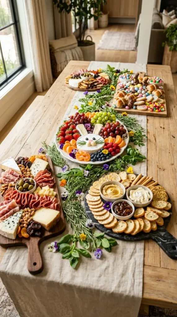 20 Cutest Easter Home Decor Bunny Charcuterie Board 16 Grazing Table Style Easter Bunny Spread