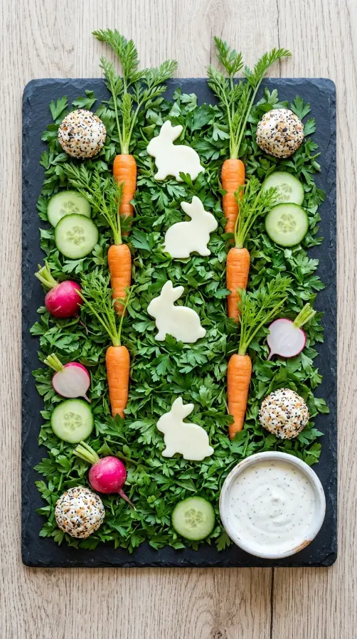 20 Cutest Easter Home Decor Bunny Charcuterie Board 17 Carrot Patch Themed Easter Board